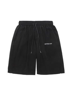 IEID夏季宽松休闲运动短裤男美式潮牌高级感加大码胖子廓形五分裤