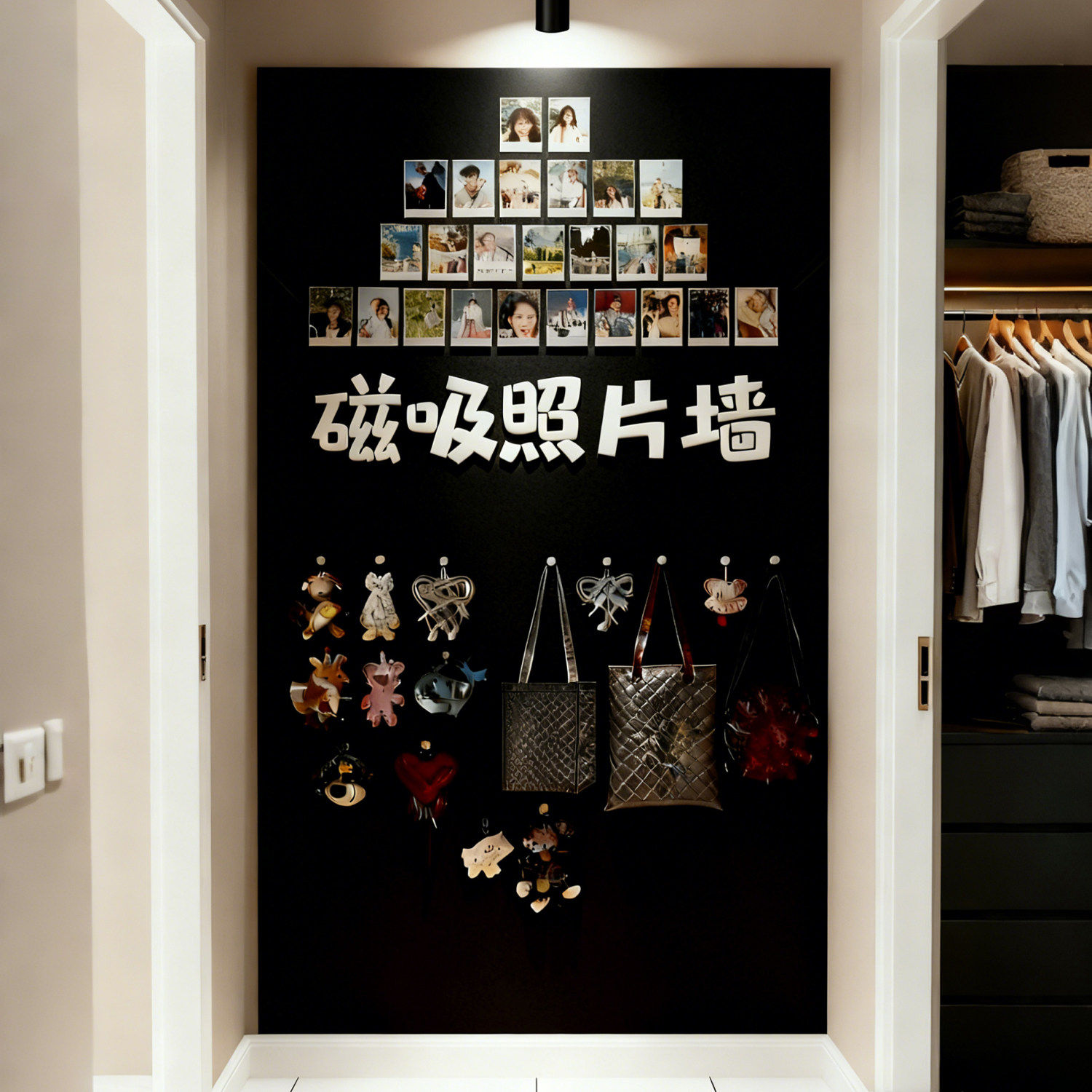 日本品质磁吸珐琅板家用照片墙图片