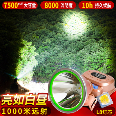 LED超亮远射头灯持久续航