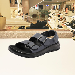 國(guó)內(nèi)正品 百麗2025年夏季 純涼鞋 代購(gòu) 真皮優(yōu)雅粗跟男鞋 8RL01BL5