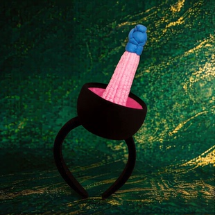 蒙古族儿童发饰小帽子发箍粉蓝色头饰舞蹈演出额头配饰草原穿搭