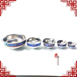 Монгольская имитация серебряной чаши, чаша для чая с молоком, чаша для тостов, монгольские поделки, расписная серебряная верхняя чаша, танцевальная чаша, миска для реквизита, винная посуда