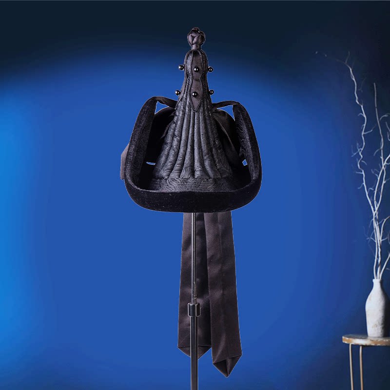 蒙古族帽子情侣款男女通用头饰少数民族风网红款黑色摄影写真服饰