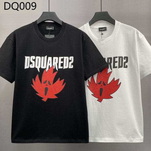 男士短袖T恤夏天宽松版创意枫叶万圣D2印花时尚潮流纯棉上衣DQ009