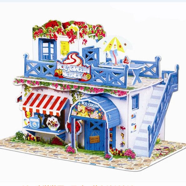 立体拼图3D儿童益智玩具3-4-6-8周岁男孩女孩DIY手工房子模型拼装在类目 玩具/童车/益智/积木/模型, 串珠/拼图/配对/拆装/敲打玩具, 拼图/拼板中 - 来自Buy2taobao.com提供专业的淘宝代购服务