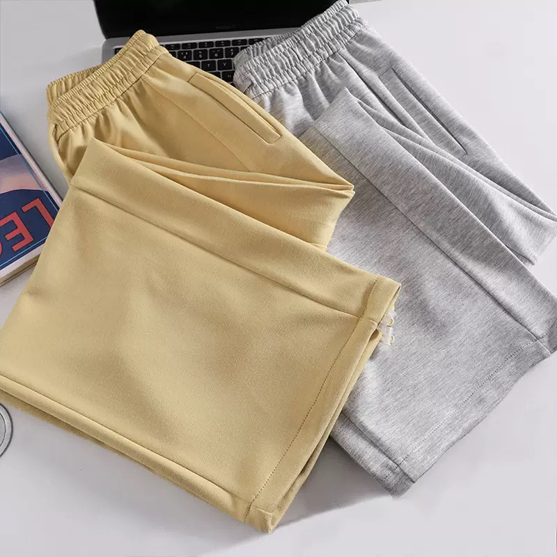 2025春季新款复古百搭高腰宽松垂感遮胯显瘦休闲空气层两穿裤子女