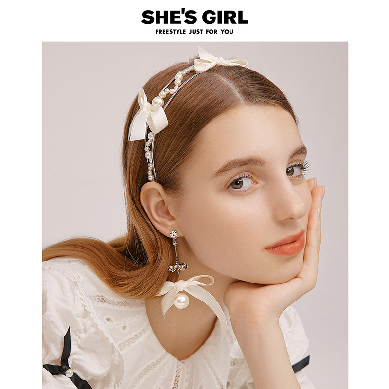 shesgirl茜子耳饰 在逃公主原创高级感轻奢蝴蝶结耳环耳钉女