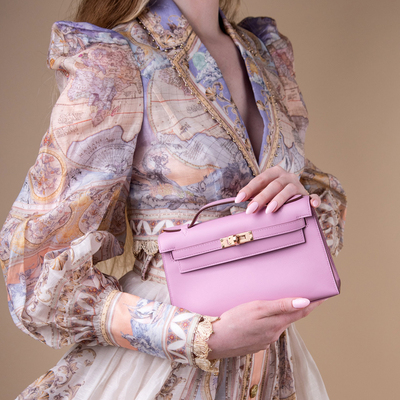 全手工定制H家迷你凯莉手拿包