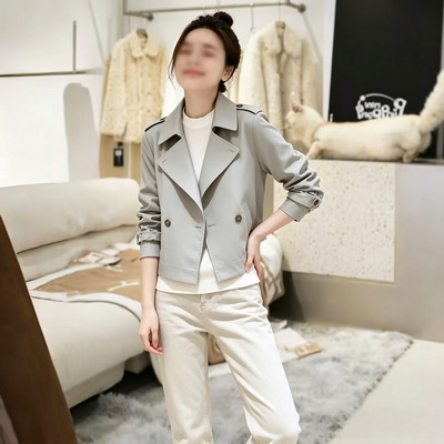 流行爆款绝美巨好看的韩系休闲小个子风衣外套女2026秋季新款今年