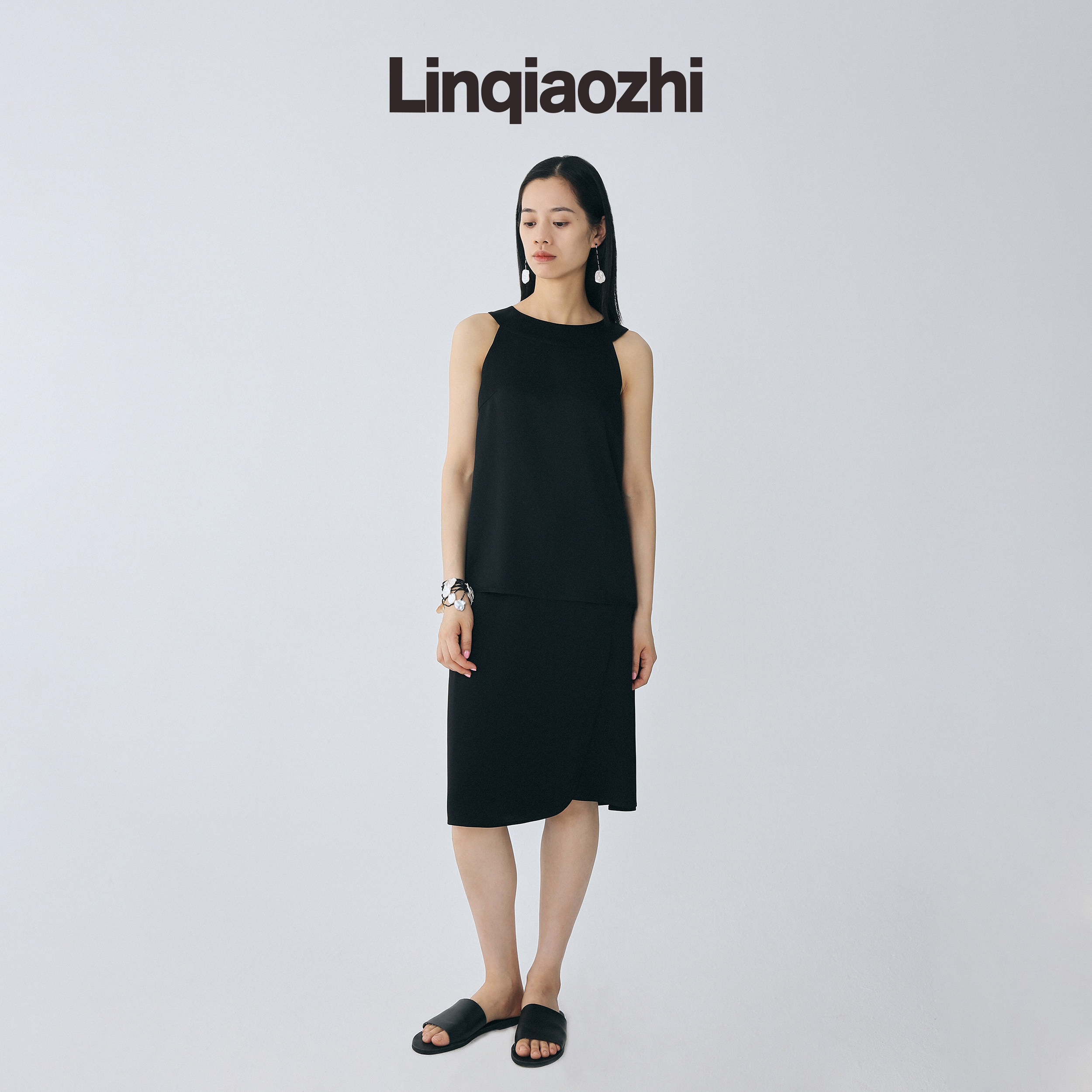 [断码清仓微瑕]品牌女士半身裙显瘦三醋酸纤维半裙（仅剩1件）
