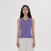 新品 林乔芝2024年新款 羊毛针织背心女无袖 短T恤修身 百搭吊带