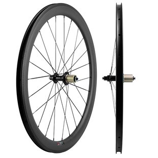 700C公路自行车超轻碳纤维轮组Hubsmith开口胖胖圈史密斯响大刷街