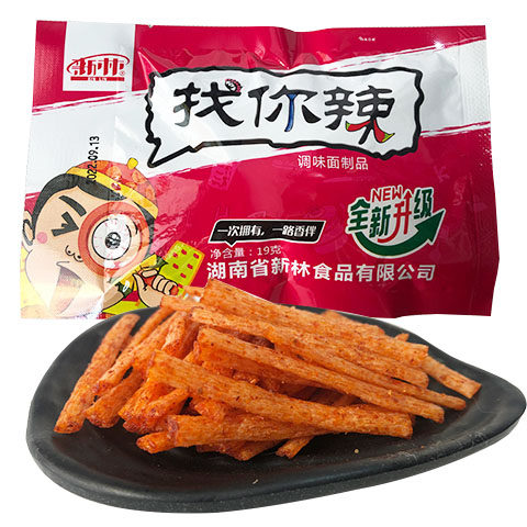 找你妹升级版找你辣19g/包新林辣条网红零食香辣怀旧小吃面筋食品
