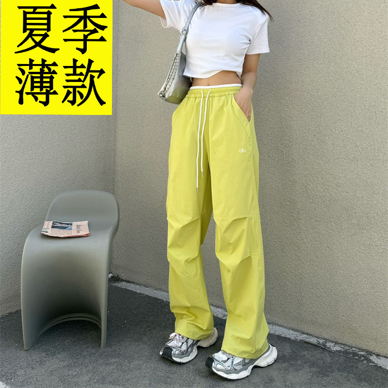 窄版阔腿裤女2025新款小个子工装裤女初中生酷飒风夏季薄款女裤子