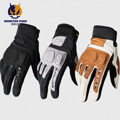 怪兽公园摩托车防摔四季手套