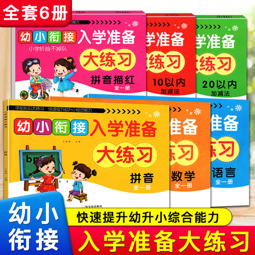 幼小衔接入学准备大练习拼音数学