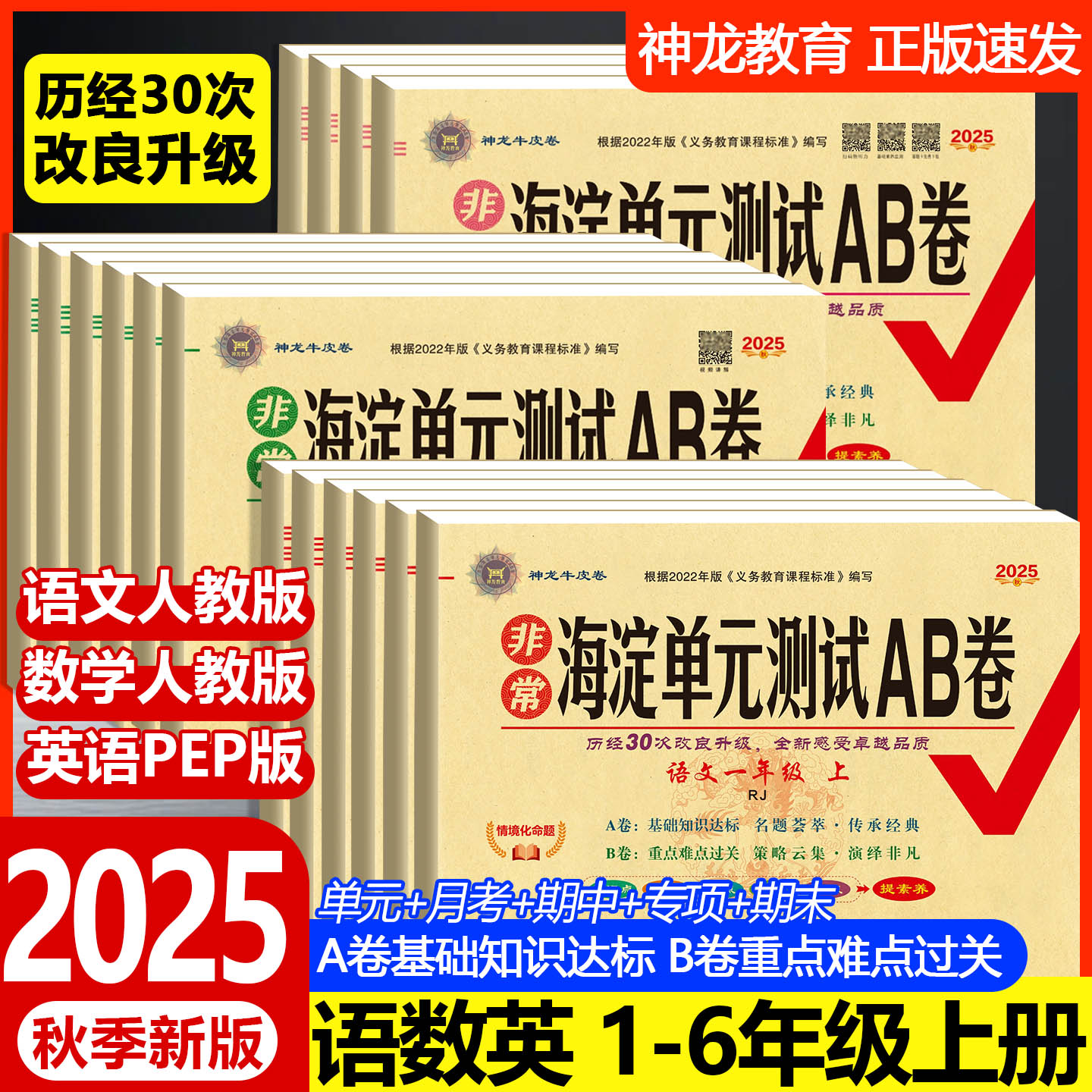 神龙教育海淀单元测试ab卷小学卷
