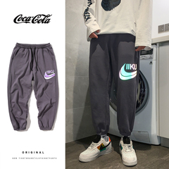 新品寬鬆衛褲男運動褲長褲休閒褲男士牛仔褲工裝褲子大碼