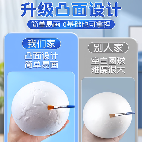 制作地球仪材料球体有图直接涂色