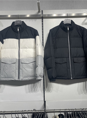 李宁2023冬新款运动潮流时尚男休闲鸭绒保暖短羽绒服外套 AYMT063