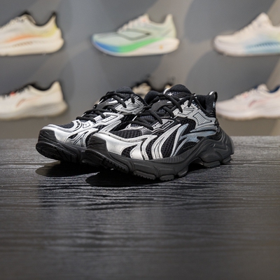 李宁减震回弹女子系带休闲鞋