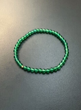 绿珠手链玉髓半透弹力手串珠串手环