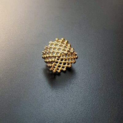 金色个性指环宽镂空指圈简约复古戒指