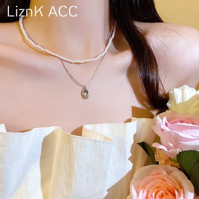 liznk铜女项链小众时尚