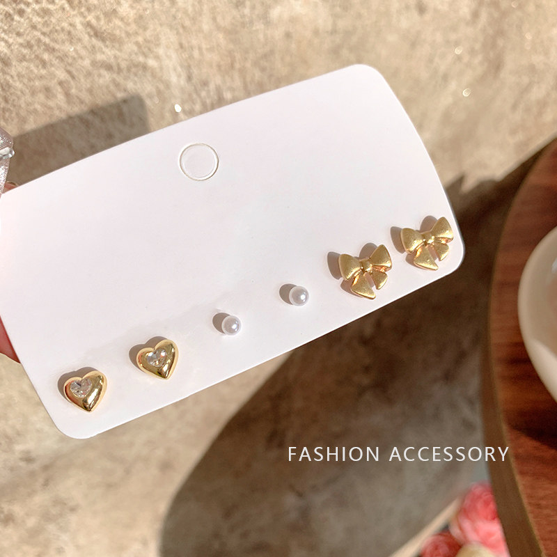 小巧精致6六件套耳钉2025年新款潮独特小众设计感轻奢耳环女百搭