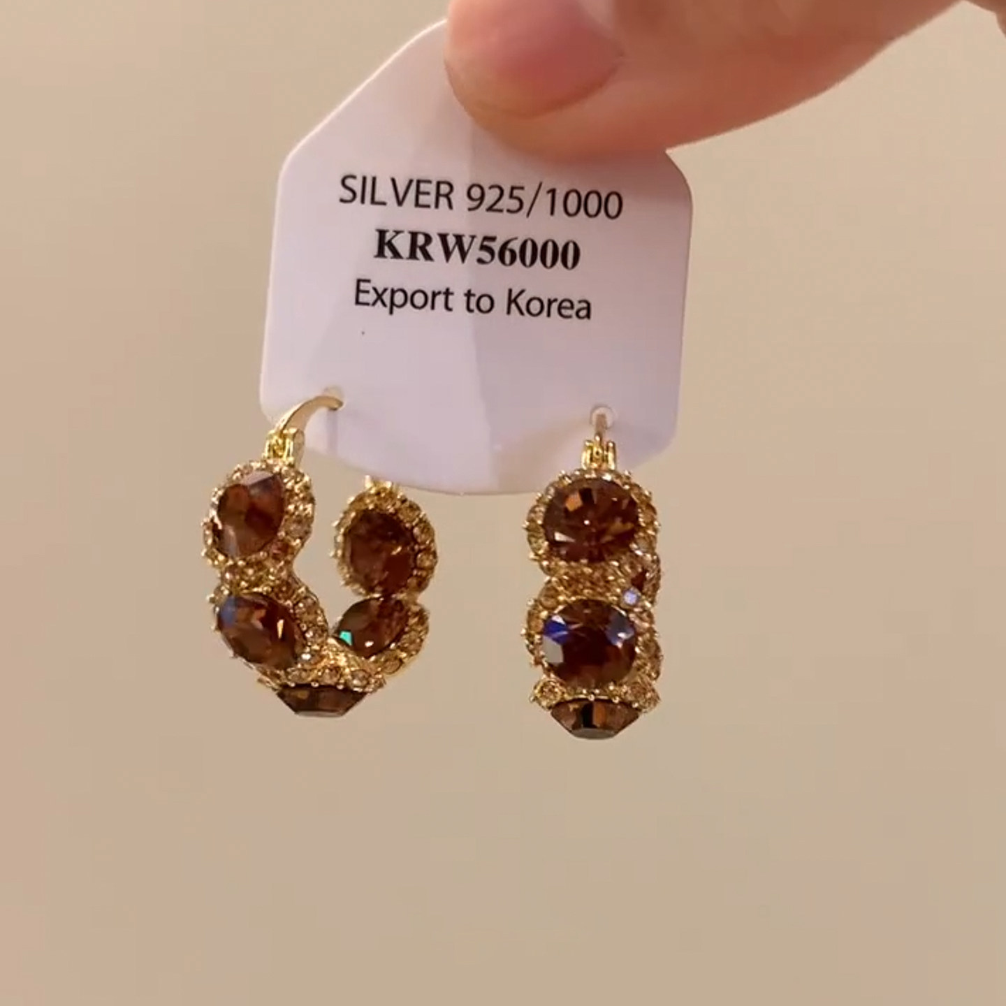 复古美拉德闪钻圆圈耳环轻奢小众设计精致百搭个性耳钉高级耳饰女