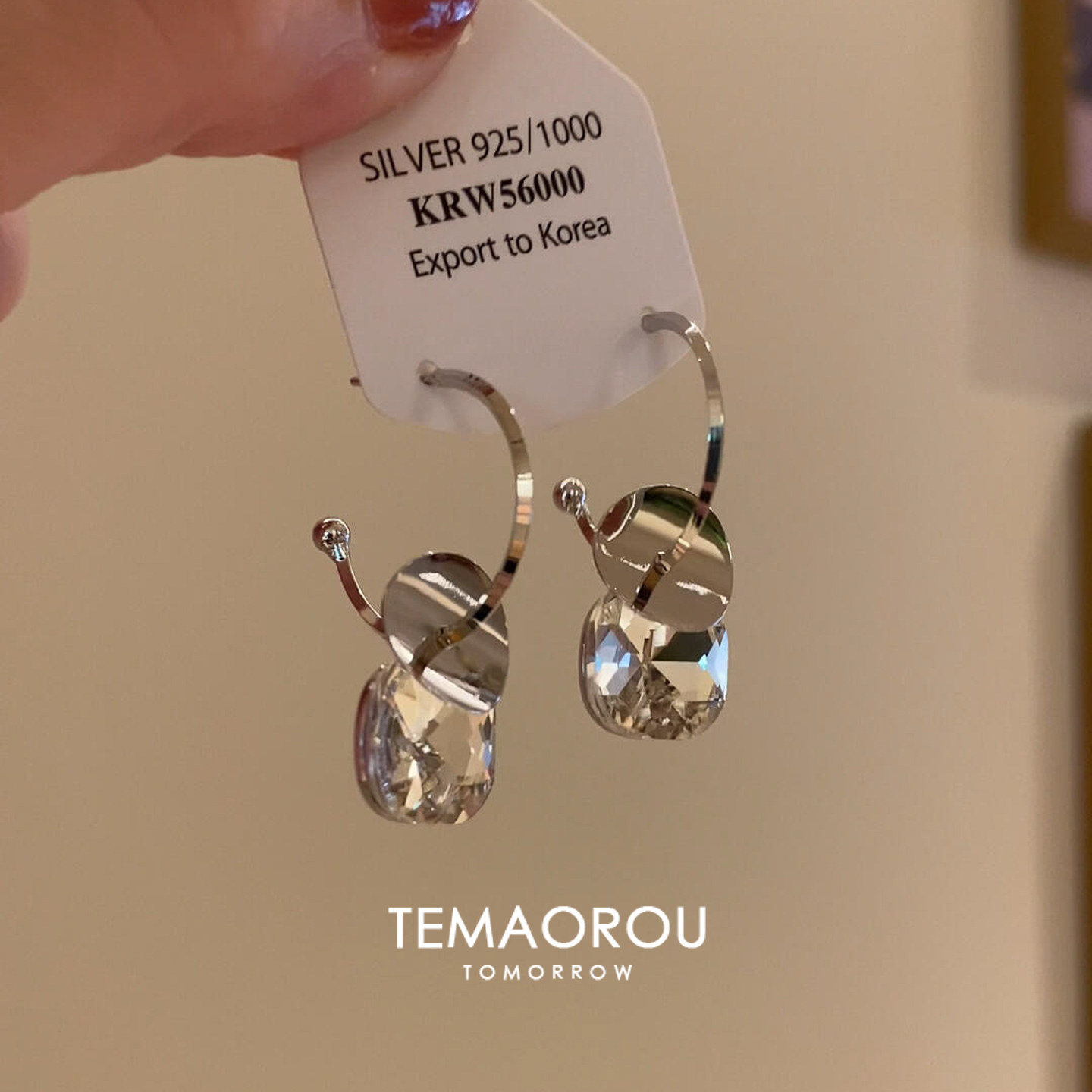 一款四戴_适合夏天的耳环小冰块银片半耳圈耳环耳钩独特漂亮耳饰