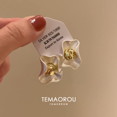 方圆脸的天菜！不规则立体金属春夏耳环女轻奢高级感耳饰气质独特