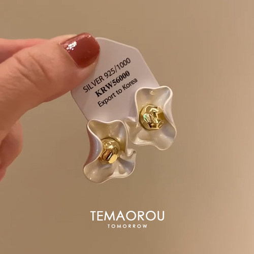 方圆脸的天菜！不规则立体金属春夏耳环女轻奢高级感耳饰气质独特