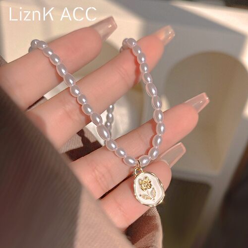 liznk合金珍珠女小众时尚