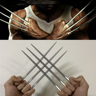 万圣节x战警金刚狼爪手戴塑料武器配件金刚狼的爪子COS儿童玩具