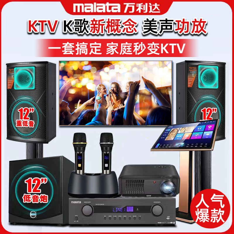 家庭ktv音响套装万利达美声功放