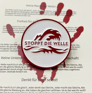 SAME电影好物浪潮胸针Die Welle周边定制胸针饰品简约精致创意