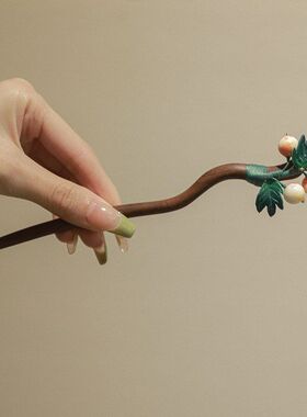 批发女黑木簪子国风旗袍古风发簪