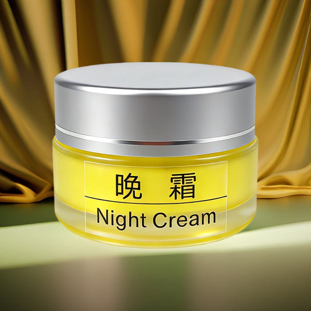 黄芪夜用底斑霜五谷果蔬面膜中草本调肤打底霜美容院专用拉丝晚霜