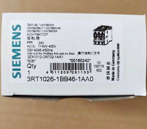 3RT1026-1B..6-1AA0接触器3RT1026-1BB46-1AA0 质保一年