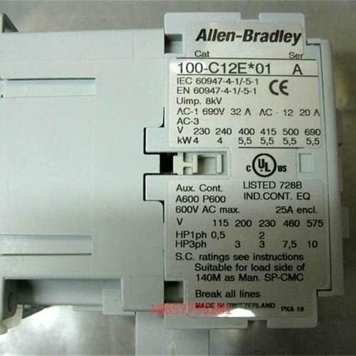 全新原装正品美国AllenBradley直流接触器100C12E*01  DC24V