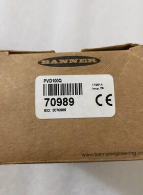 全新原装BANNER传感器 PVD100Q 70989 现货