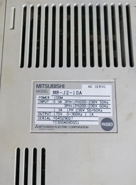 原装拆机三菱 MR-J2S-10B   MR-J2-20B   MR-J2-10A 现货