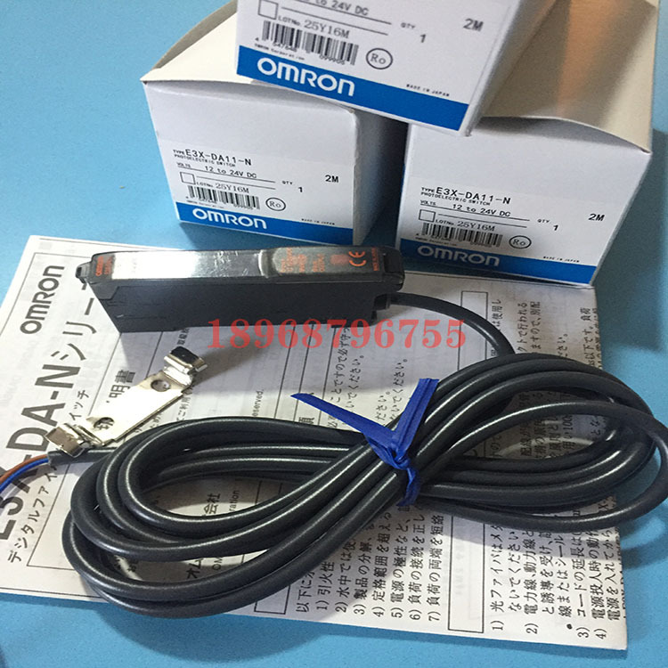 日本全新欧姆龙正品光电传感器数字光纤放大器e3x-da11-n质量保证