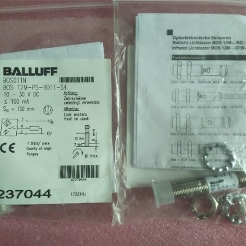 全新原装BALLUFF传感器 BOS 12M-PS-RD11-S4 BOS01TN 现货