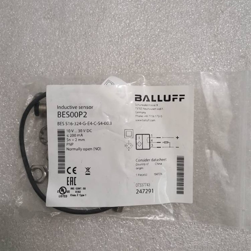 全新原装BALLUFF BES00P2 BES 516-324-G-E4-C-S4-00,3现货