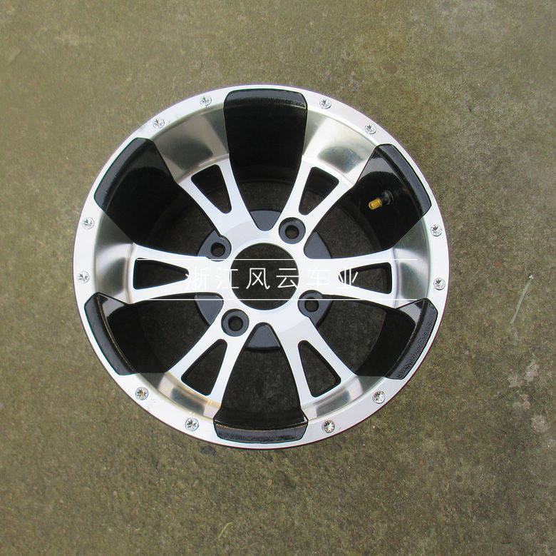 卡丁车配件 大悍马沙滩车12寸铝合金轮毂刀锋轮毂钢圈 孔距11厘米