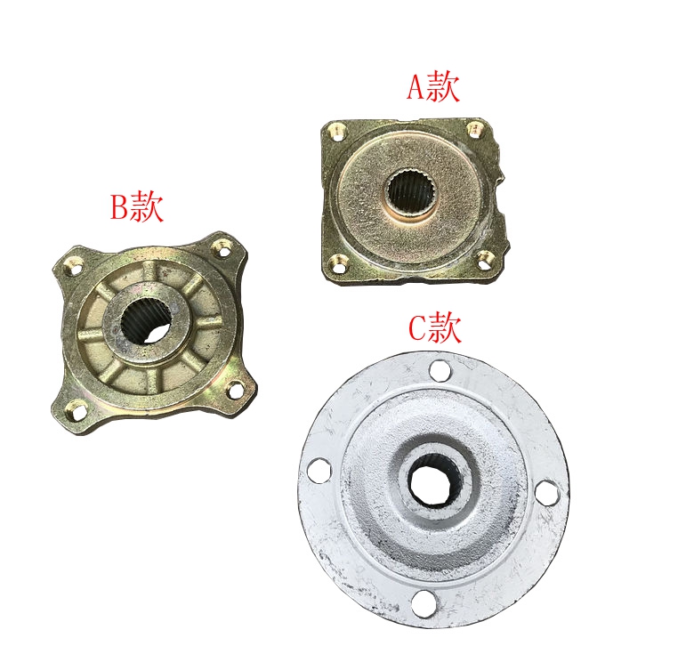 四轮摩托车沙滩车配件 卡丁车吉普车加粗后轴后轮法兰 轮毂座24齿