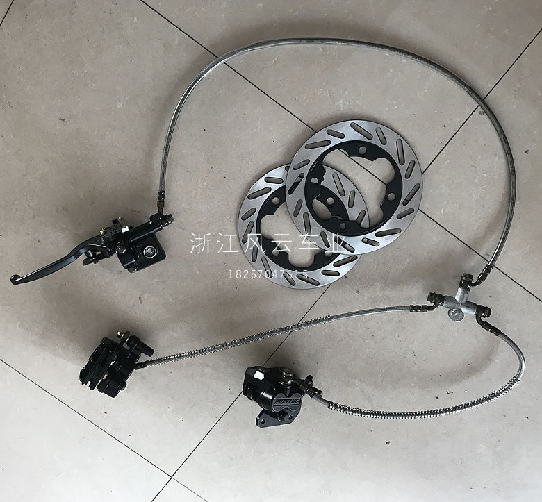 沙滩车配件 大悍马大宝马沙滩车前1拖2刹车 龙鼎一拖二液压碟刹