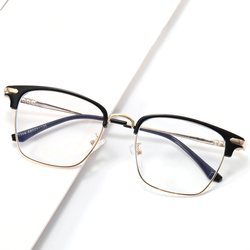 大框老花镜沐锦舒适眉毛老